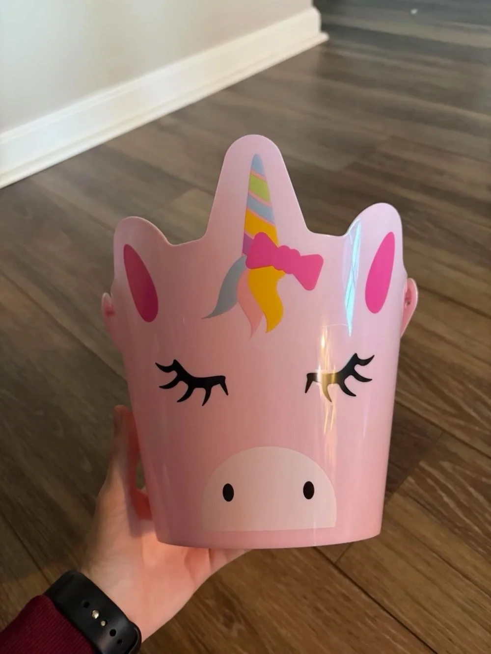 Unbranded Pink Unicorn Kids Accessory Bucket